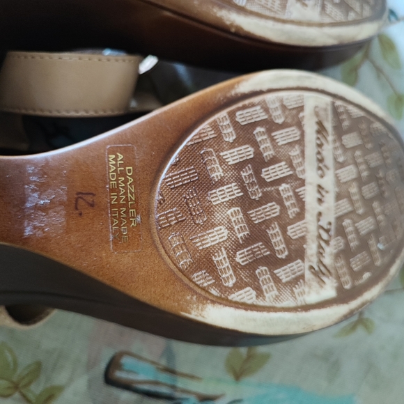 Toscanella Dazzler Italian Rhinestone Wedges Size 8.5 8 1/2 Made in Italy - Picture 10 of 10